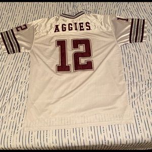 Vintage Texas A&M white football jersey XL (Good)